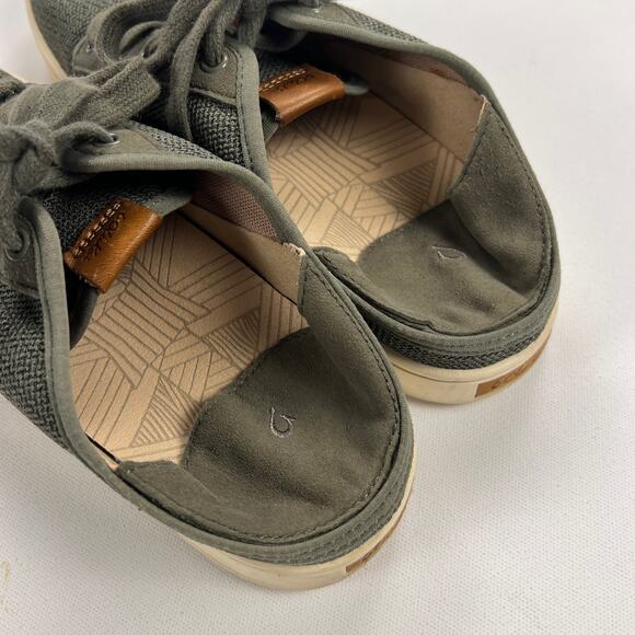 OluKai Pehua Li Lightweight Breathable Convertible Sneaker Olive Green Size 9 - Picture 10 of 10